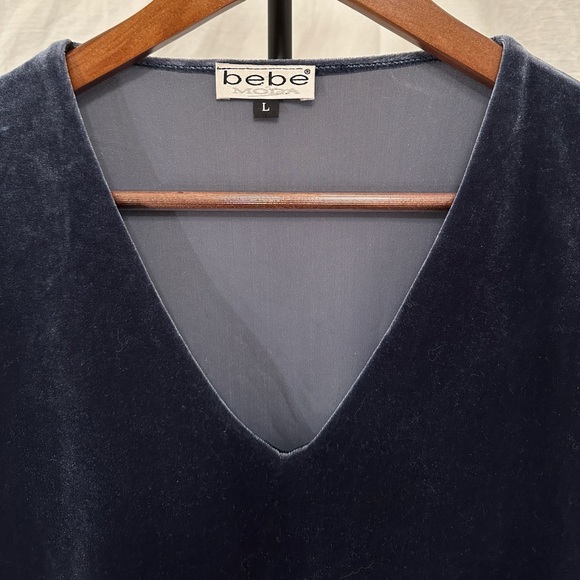 Y2K Vintage Bebe Velvet Top - Picture 3 of 6